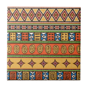 Carreau Carrelage en céramique Motif autochtone coloré