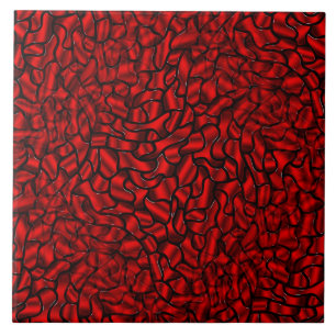 Carreau Carrelage en céramique Motif rouge intemporel