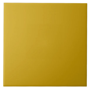 Carreau Carrelage en céramique ocre jaune.