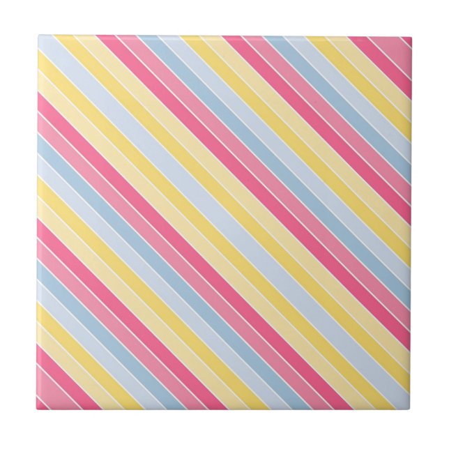 Carreau Carrelage en céramique Pastel Stripe (Devant)