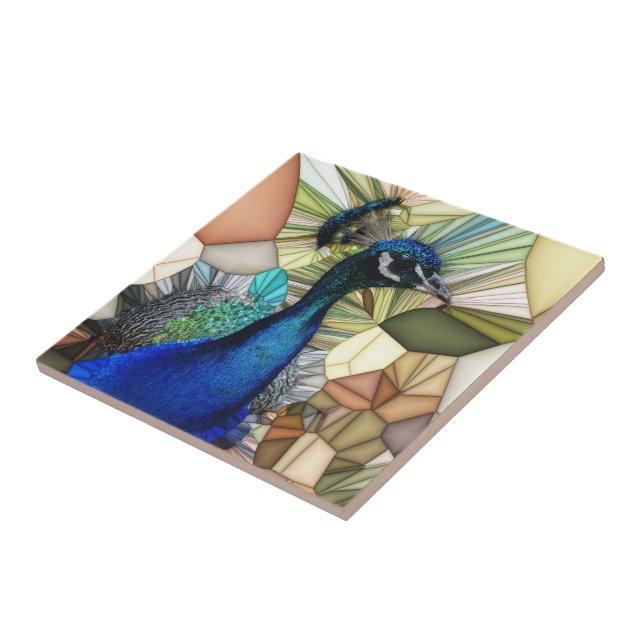 Carreau Carrelage en céramique Peacock coloré (Côté)