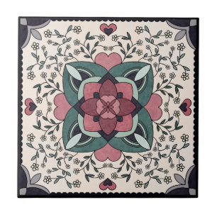 Carreau Carrelage en céramique, petit (4,25 po x 4,25 po)