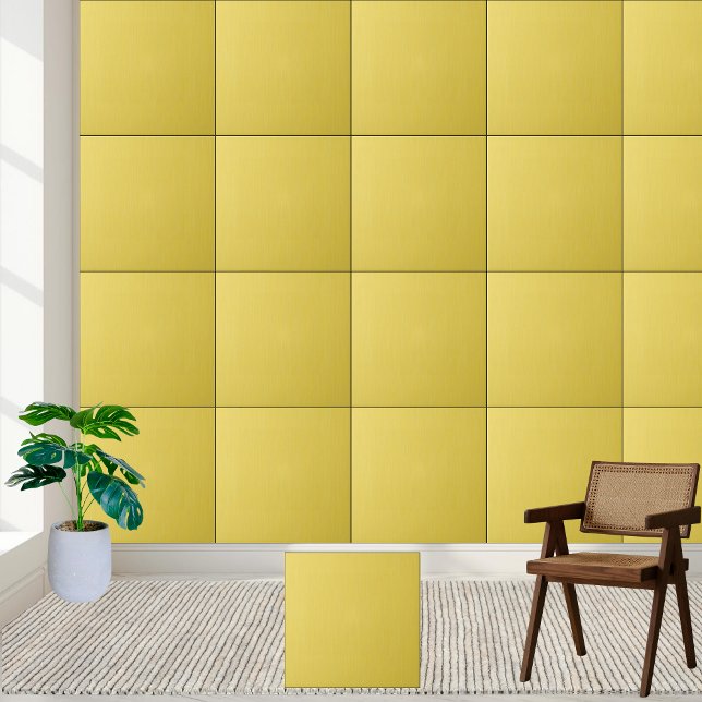 Carreau Carrelage en céramique pour grains fins Jaunes sol (Solid Yellow Fine Grain Ceramic Tile)