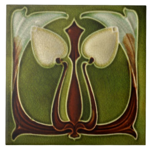 Carreau Carrelage en céramique - Reproduction Tulipes Art 