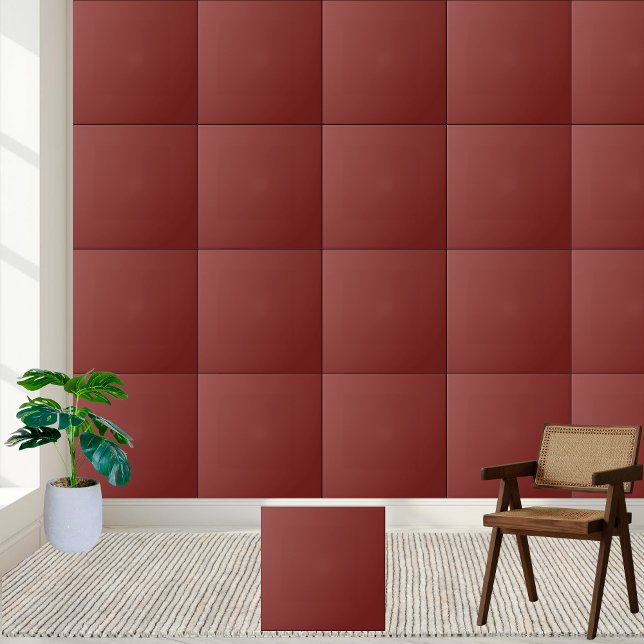 Carreau Carrelage en céramique Rich Bourgogne (Rich Burgundy Solid Color Ceramic Tile)