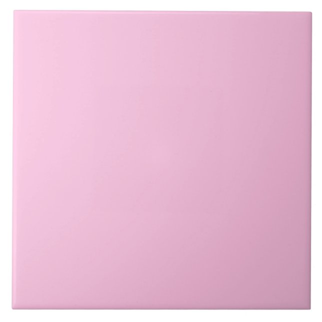 Carreau Carrelage en céramique rose clair. (Devant)