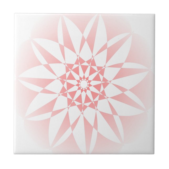 Carreau Carrelage en céramique rose pâle (Devant)