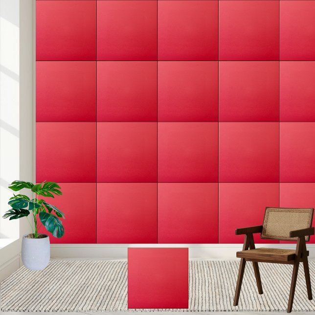 Carreau Carrelage en céramique rouge (Solid Red Ceramic Tile)