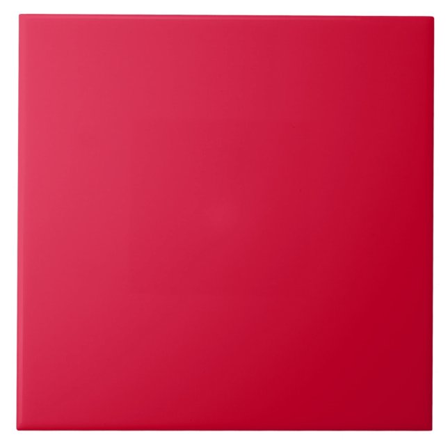 Carreau Carrelage en céramique rouge Crimson. (Devant)