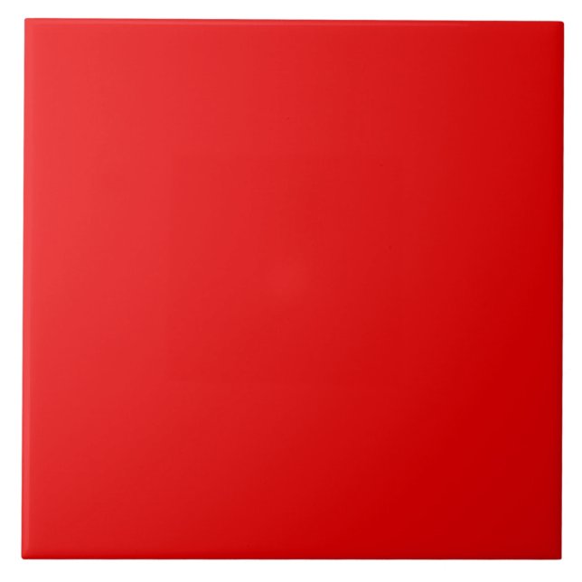 Carreau Carrelage en céramique rouge lave. (Devant)