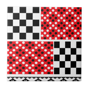 Carreau Carrelage en céramique rouge rustique Abstrait