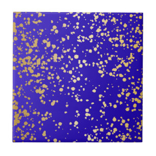 Carreau Carrelage en céramique Royal Blue Blond Gold Parti