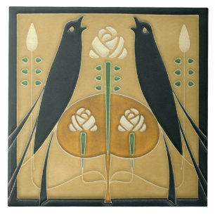 Carreau Carrelage en céramique - Songbird Art Nouveau Flor