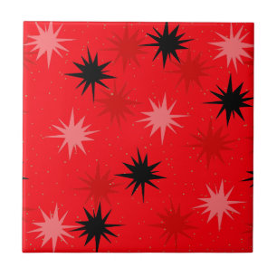 Carreau Carrelage en céramique Starburts Rouge atomique