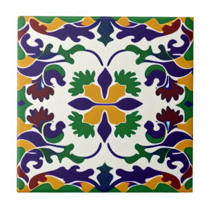 Carreau Carrelage en céramique stylisé espagnol