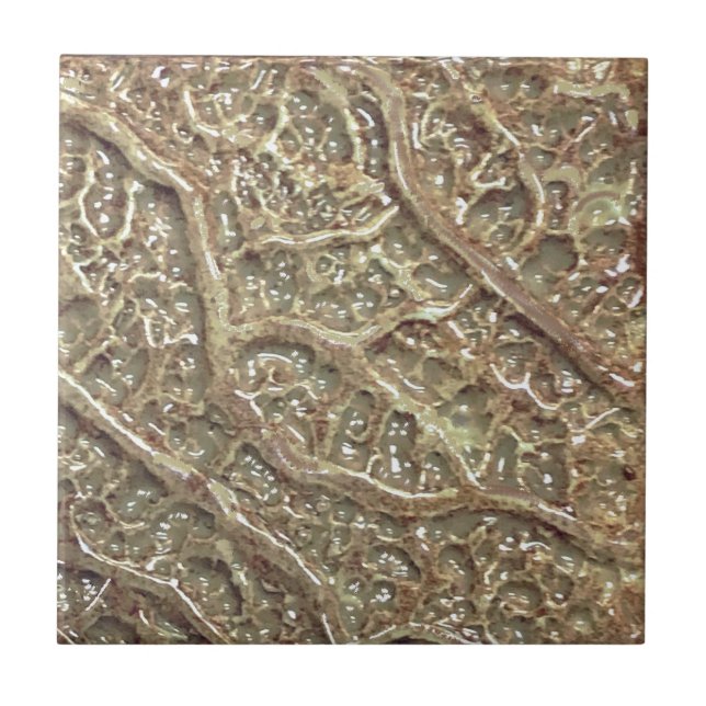 Carreau Carrelage en céramique Taupe texturée (Devant)