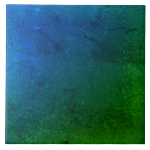 Carreau Carrelage en céramique texturé bleu nuit et vert