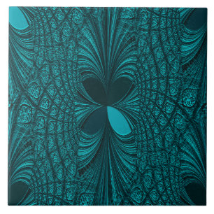 Carreau Carrelage en céramique Turquoise et transparent