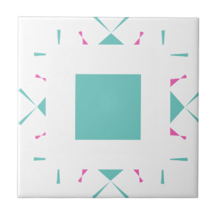 Carreau Carrelage en céramique vert menthe, petit (4,25 po