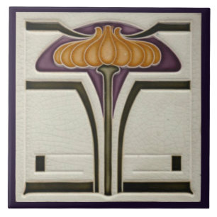 Carreau Carrelage en céramique - Vintage Art Nouveau Flora