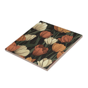 Carreau Carrelage En Céramique Vintage Chic Tulip Pour Éta