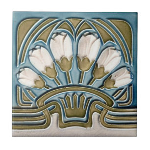 Carreau Carrelage en céramique - Vintage Tulipes blanches 