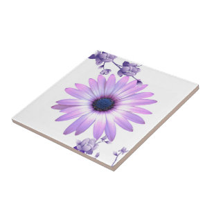 Carreau Carrelage en céramique violet Floral