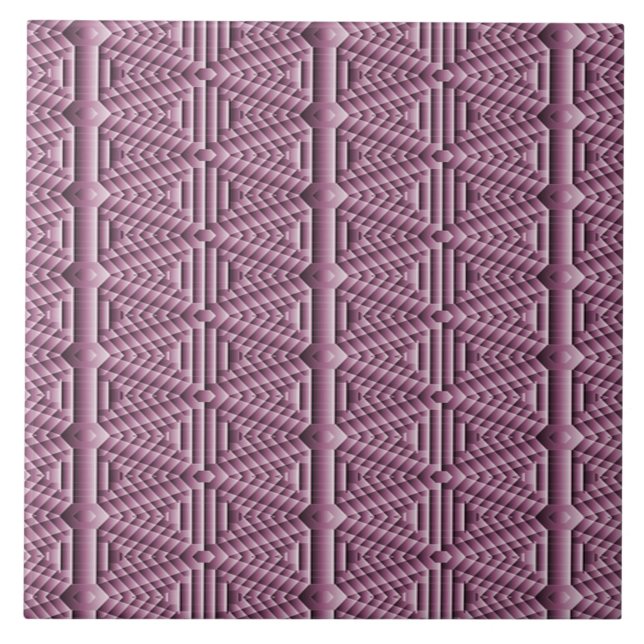 Carreau Carrelage en céramique violette (Devant)