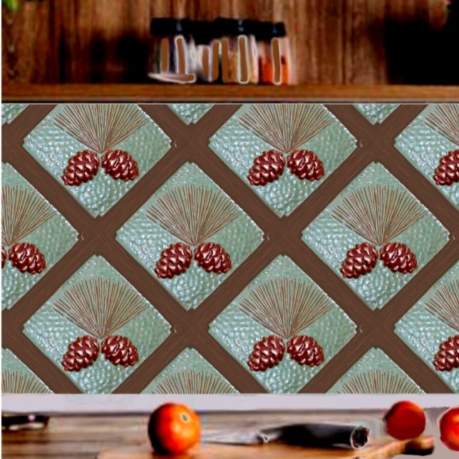 Carreau Carrelage en Pinecone Ponderosa (Ponderosa Pinecone kitchen backsplash)