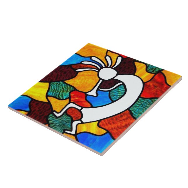 Carreau Carrelage en verre de Kokopelli (Côté)