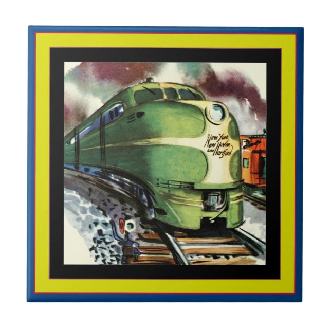 Carreau Carrelage ferroviaire vintage (Devant)