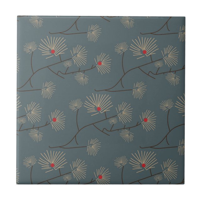 Carreau Carrelage floral Batik (Devant)