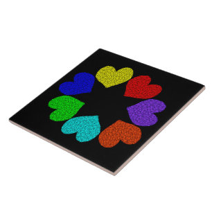 Carreau Carrelage Floral Rainbow Love Hearve