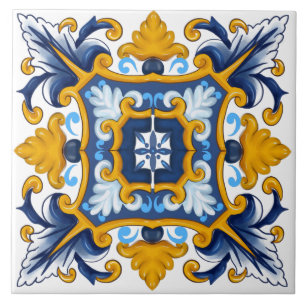 Carreau Carrelage méditerranéen, Carrelage sicilien 