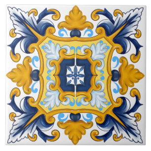 Carreau Carrelage méditerranéen, Carrelage sicilien 