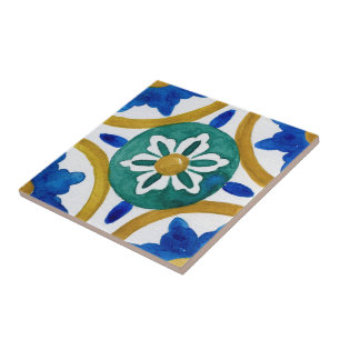 Carreau Carrelage méditerranéen, majolica, style sicilien