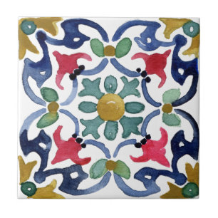 Carreau Carrelage méditerranéen, majolica, style sicilien 