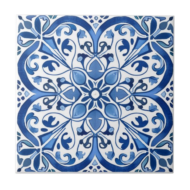 Carreau Carrelage méditerranéen, Portugais, Azulejo, Majol (Devant)