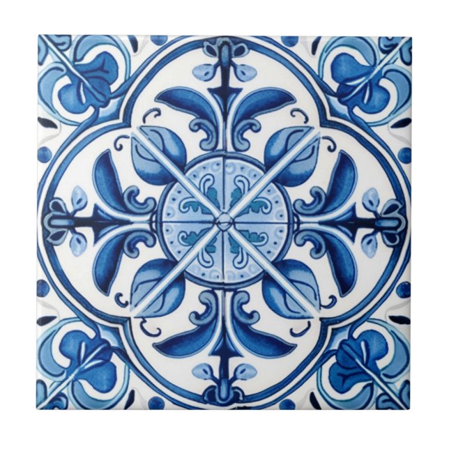 Carreau Carrelage méditerranéen, Portugais, Azulejo, Majol (Devant)