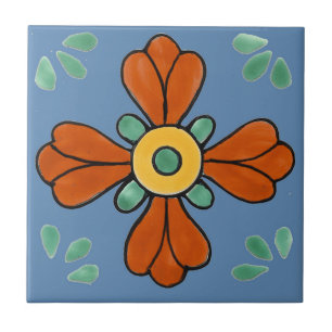 Carreau Carrelage mexicain, Fleur occidentale,