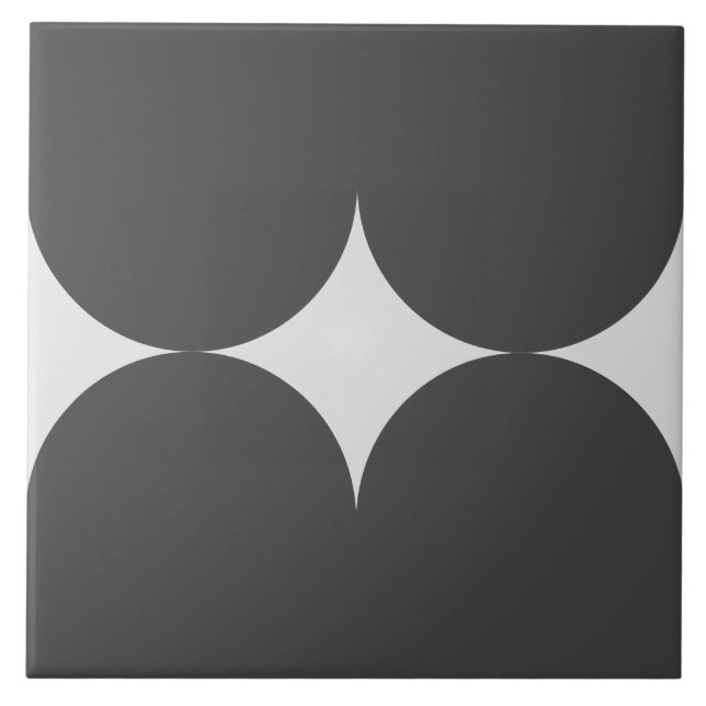 Carreau Carrelage Motif des cercles de style victorien (Devant)