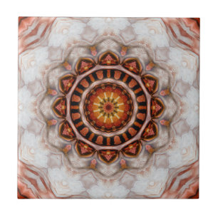 Carreau Carrelage Motif géométrique rose Gold Floral Star