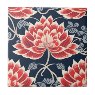 Carreau Carrelage Motif japonais Chrysanthemum Kimono