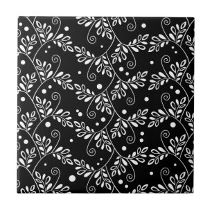 Carreau Carrelage noir blanc rétro