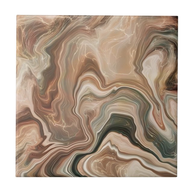 Carreau Carrelage noir et or (Devant)