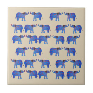 Carreau Carrelage photo en céramique Blue Elephant