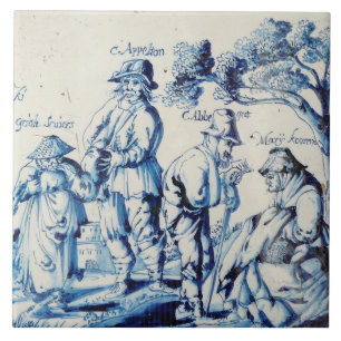 Carreau Carrelage Repro Delft Blue Les Gueux