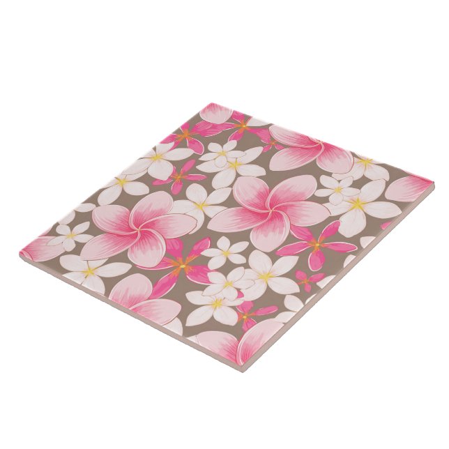 Carreau Carrelage sans soudure - imprimé tropical (Côté)