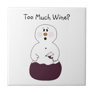 Carreau Carrelage Snowman vin drôle