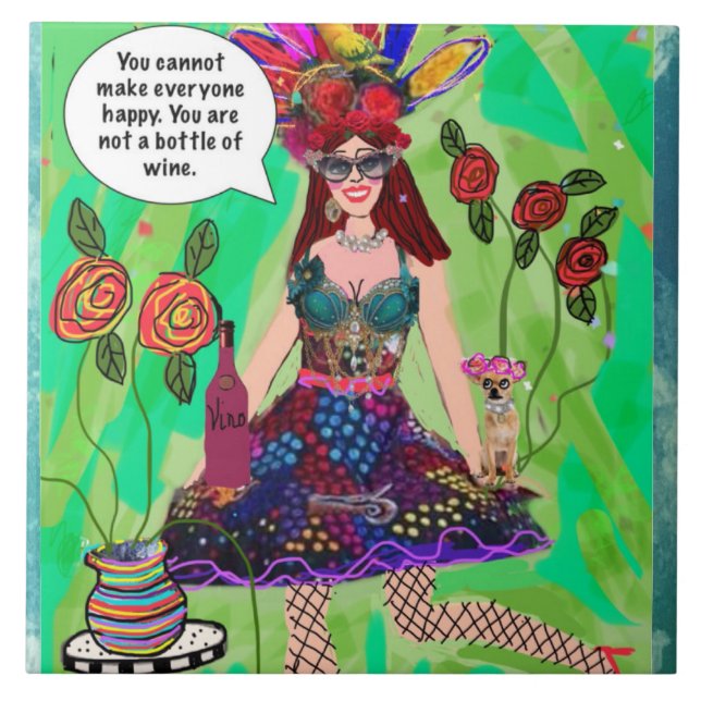 Carreau Carrelage trivet-mur en céramiqueVous ne pouvez pa (Devant)